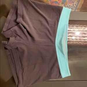 Lululemon size 0 spandex shorts.